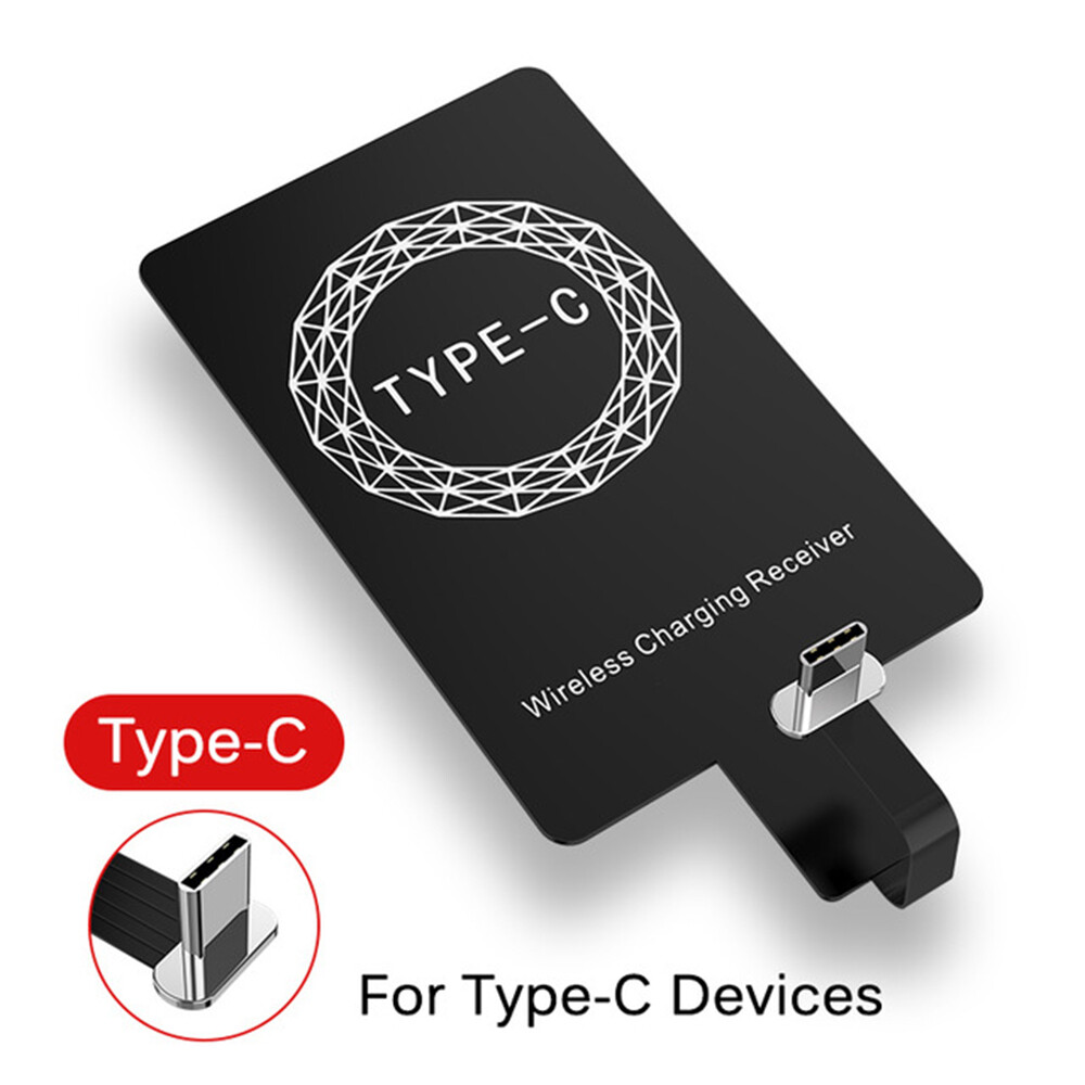 Gkffu mat for iphone 5 5s se 6 6s 6plus 7 plus induction patch for android type-c qi wireless charging receiver charge coil charger