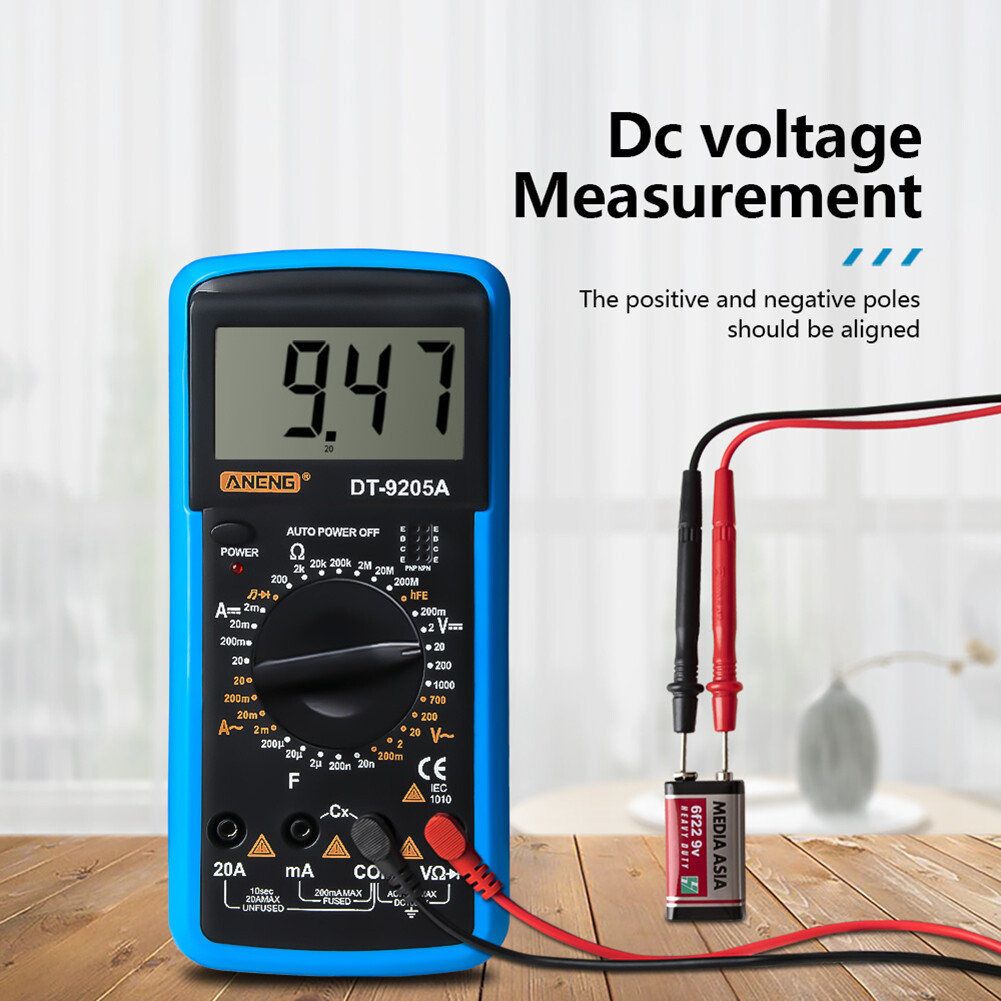 【ANENG】ANENG DT-9205A Vôn Kế Kỹ Thuật Số Đồng Hồ Đo Điện Áp Máy Đo Điện Trở