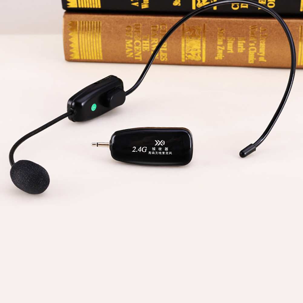 2.4g wireless microphone radio speaker stereo headset microphone teaching guide