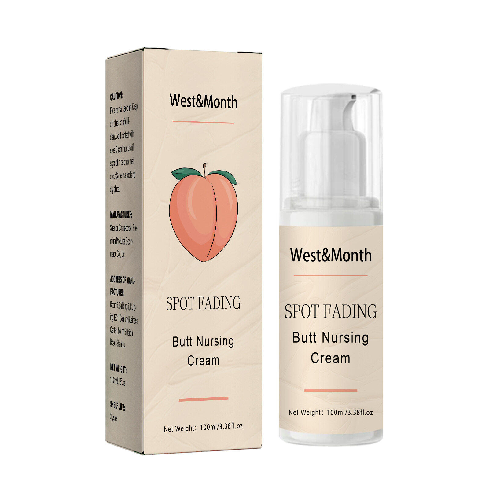 West&Month Hip Care Cream Relieves Rough And Itchy Hip Acne Gently Care And Moisturize The Skin Butt Acne Treatment Cream Remove Hip Acne Pimples Smooth Skin Anti Itching Prevent Pores Clogging Whitening Buttock Care Cream