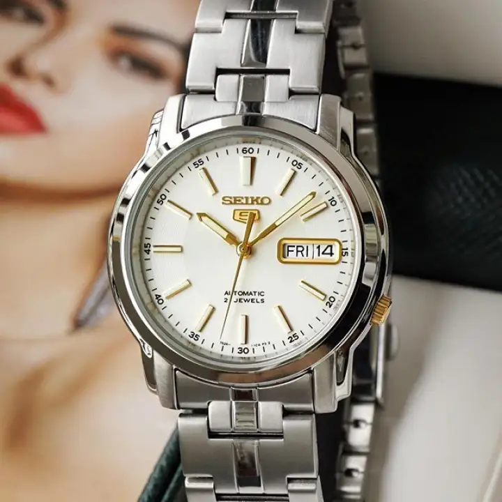 seiko 5 white dial