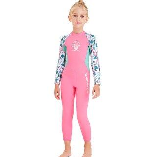 ZZOOI 2MM New Jellyfish Neoprene Children Diving Suit Swimwear Girls Long thumbnail