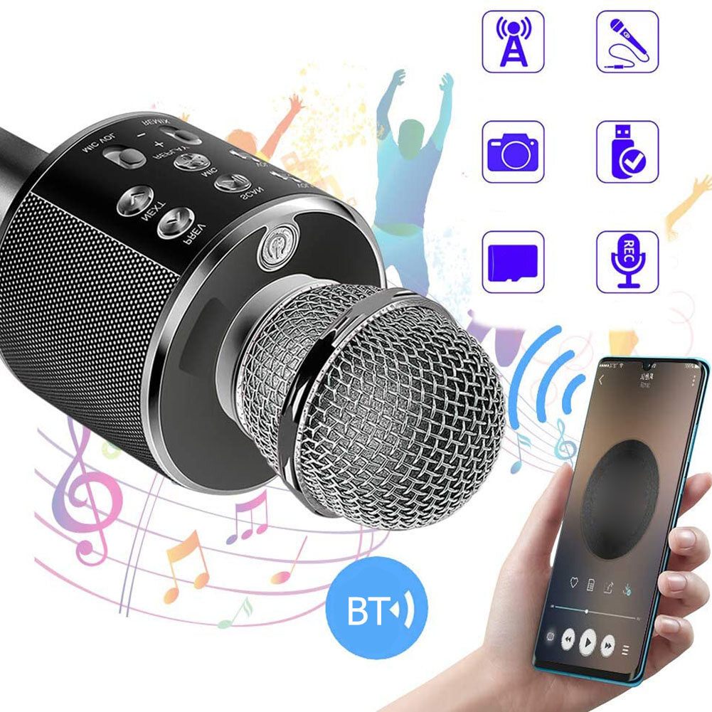 〔Tenda 〕Bluetooth Wireless Microphone Speaker Handheld Karaoke Mic KTV Music Player