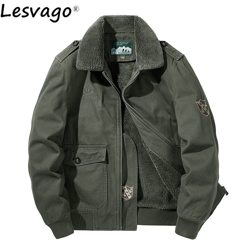 Brand Winter Jacket Men Warm Thicken Fleece Fashion Casual Coat Large Size Clothing M-5XL Windbreaker Men's Jackets