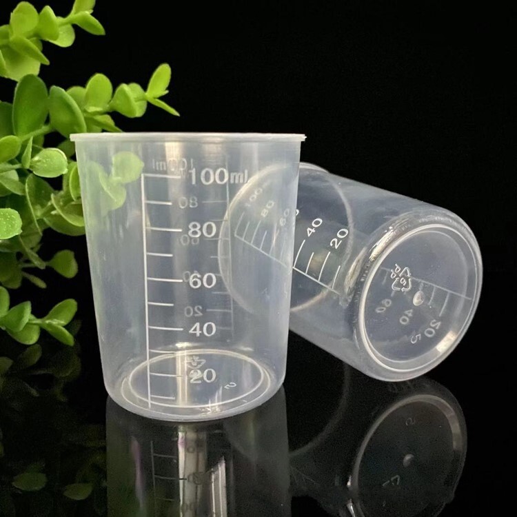 1 Chiếc Bình Đo Lường Bằng Nhựa 100Ml Cốc Đo Lường Dụng Cụ Phòng Thí Nghiệm Nhà Bếp Bề Mặt Chia Độ