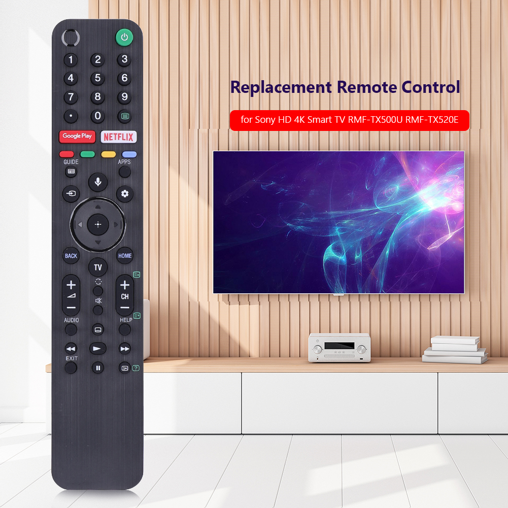 Replacement Remote Control for Sony HD 4K Smart TV RMF-TX500U RMF-TX520E