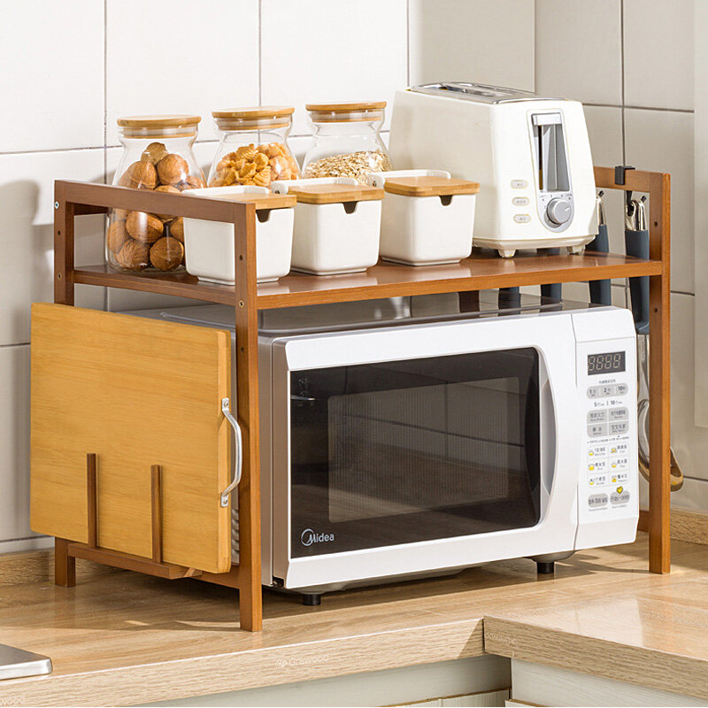 JJT kitchen multi-function shelf shelf wooden spice kitchen storage rack kitchen storage rack kitchen shelves plastic cabinets storage kitchen-shelf kitchen cabinets shelves multi-function storage cabinets