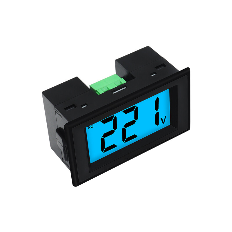 D85-20 Vôn Kế Kỹ Thuật Số Đồng Hồ Đo Điện Áp Mini Bảng Ampe Kế Đồng Hồ Đo Thử Điện Với Màn Hình LED Vỏ Đen AC80-500V LCD