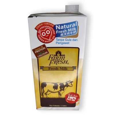 {NEW PRODUCT} + {WITH WRAPPING} FRESH MILK UHT 1 Litre