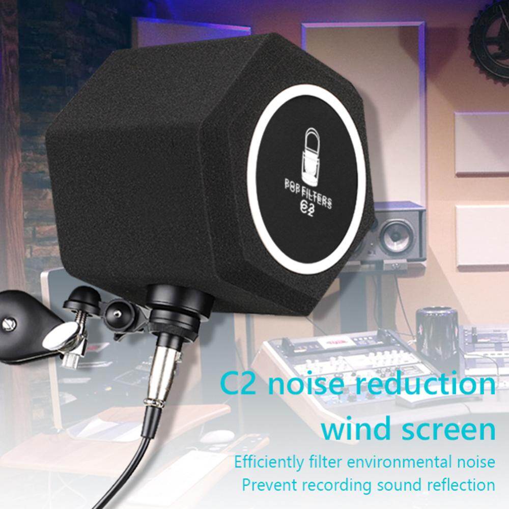 C2 Studio Screen Acoustic Filter Desktop Recording Microphone Noise Reduction