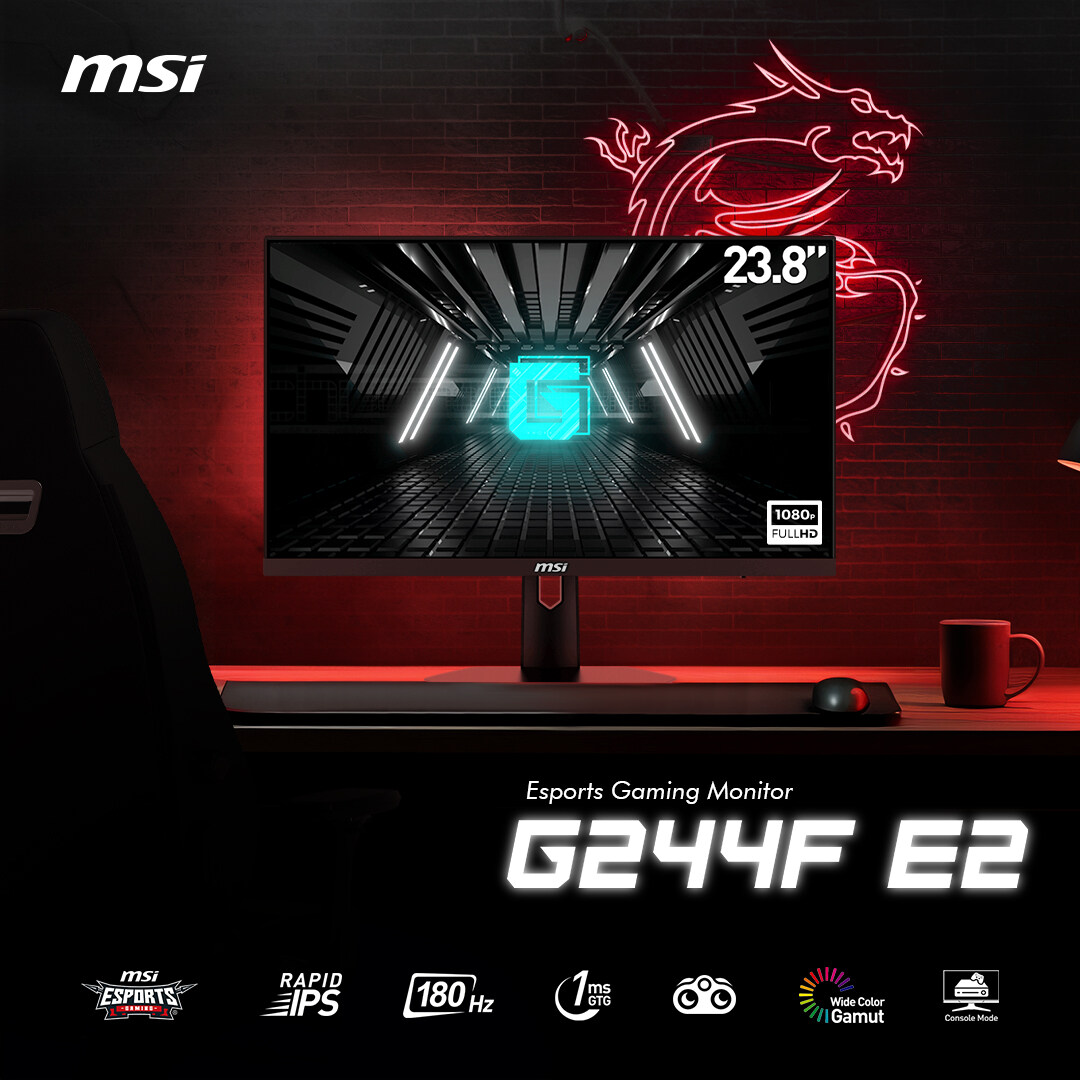 MSI ゲーミングモニター G244F E2 遅い