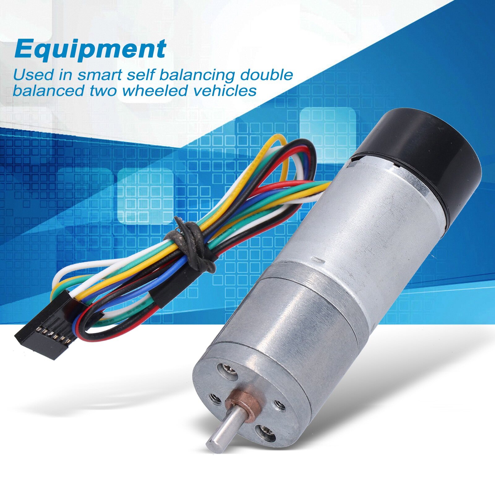 Geared Motor, Encoder Motors Adjustable for Robots for Smart Car for Home Appliances