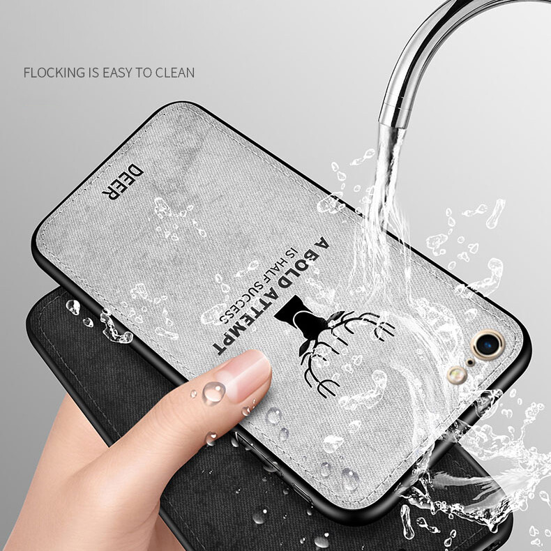 CCHHWIN For Samsung Galaxy Note 20 / Galaxy Note20 Ultra Case Shockproof Cover Luxury Soft Silicone+Fabric Skin Deer Protective Back Cover Mobile Accessories Phone Cases Shell Casing