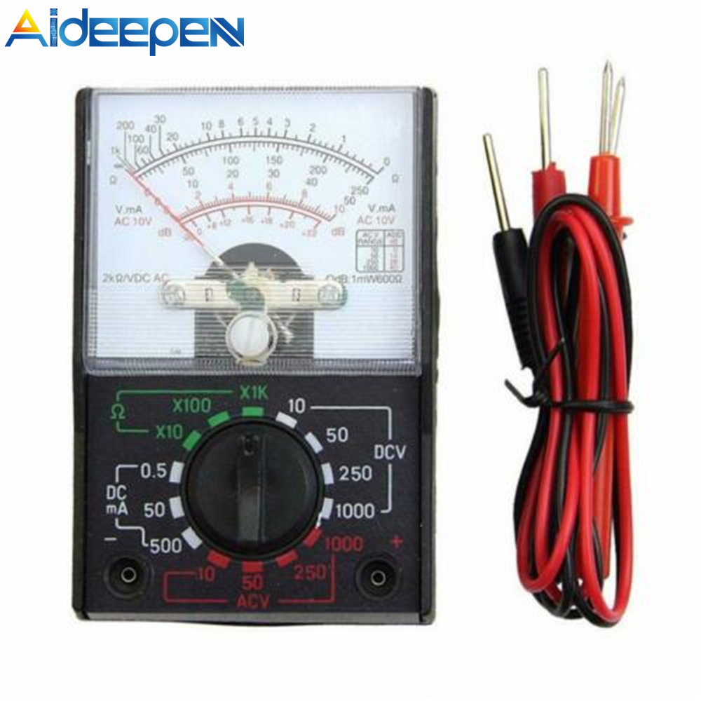 Aideepen Mini MF-110A Electric AC/DC OHM Voltmeter Ammeter Multimeter Meter Multi Tester