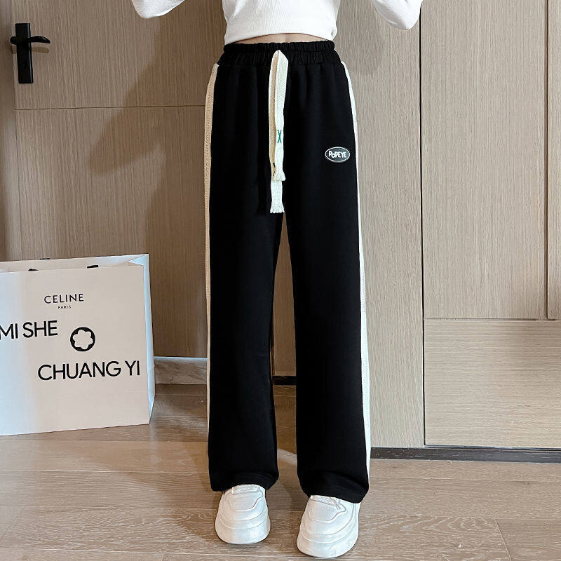 PearlPiggy Girl's pants Fall slacks wide leg slacks PP1824D0378