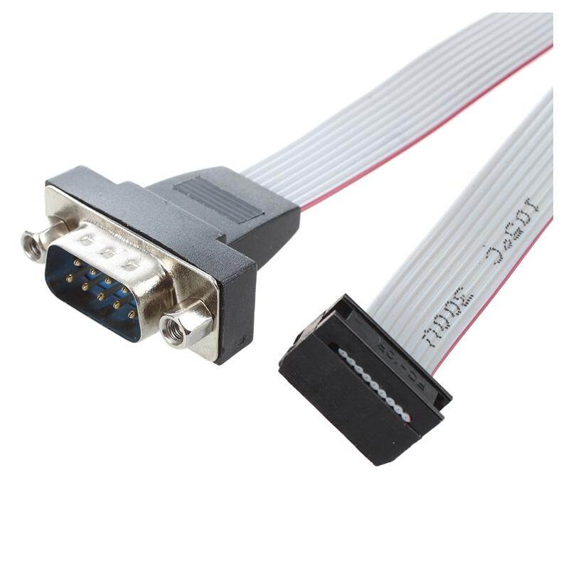 DB9 RS232 To 10 Pin Ribbon Cable Connector Adapter