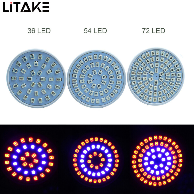LITAKE E27 220V LED Plant Grow Light Hydroponic Growth Light for Indoor Vegetable Seedling Flowerpot