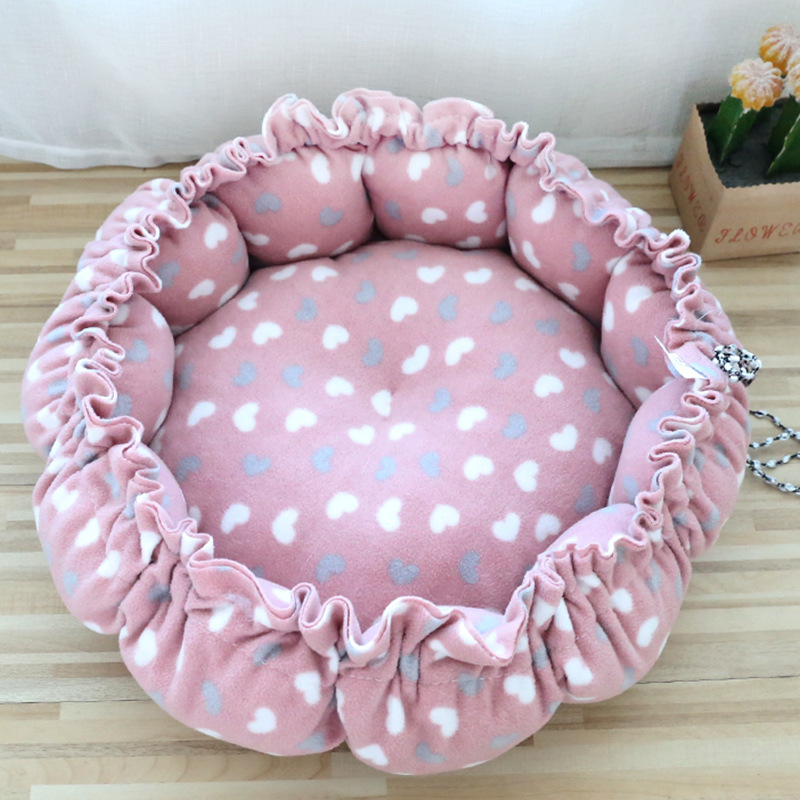 Lovinland Soft Pet Cat Bed Comfortable Pumpkin Shape Cathouse Calm Pet Bed Kennel Soft Washable Dog Cat Cushion Bed Winter Warm Sofa