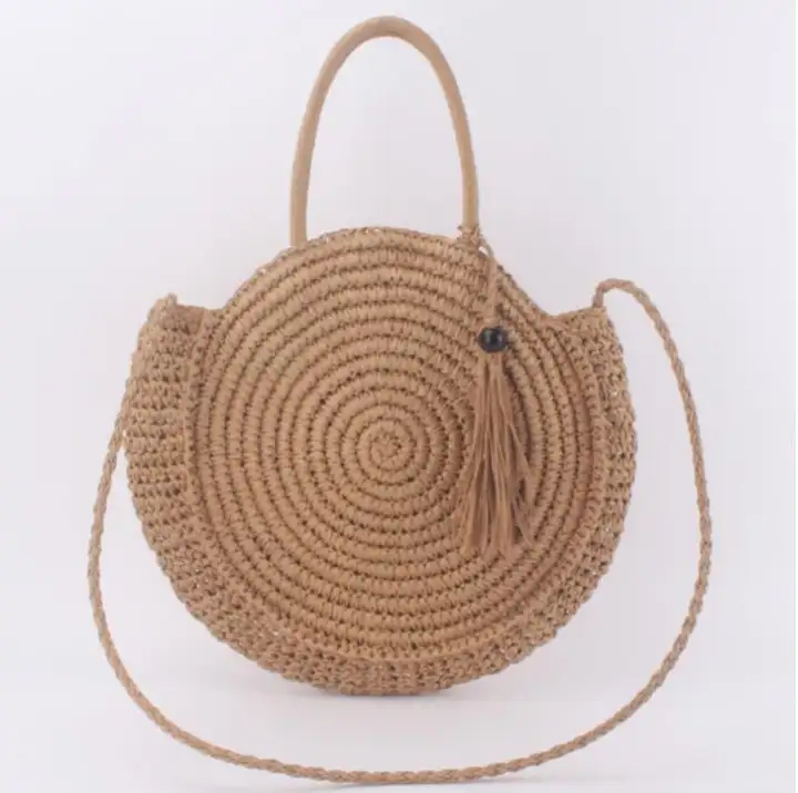 round beach bag