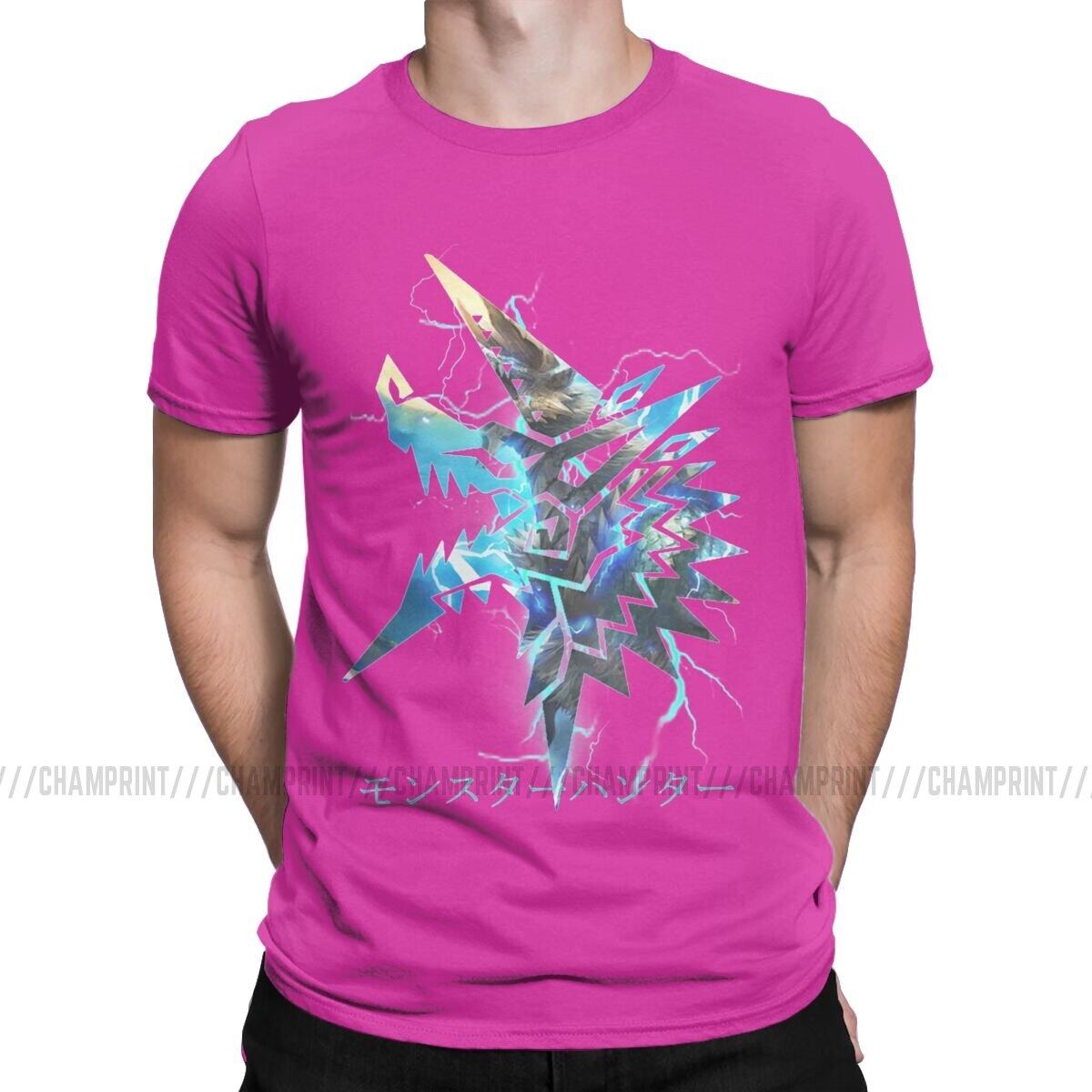 Zinogre Monster Hunter World T Shirts Men's Cotton Vintage TShirts