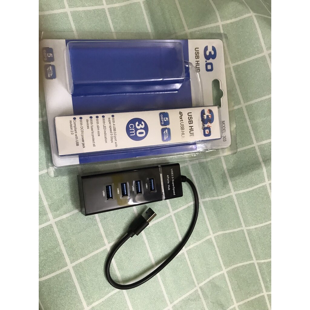 Bộ chia USB 1 ra 4 cổng 3.0 - Hub USB 4 Port 3.0