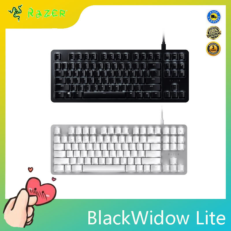Razer BlackWidow Lite Mechanical Gaming Keyboard 87 Keys Mechanical Switches Silent Keyboard Orange Touch Switches for PC Singapore