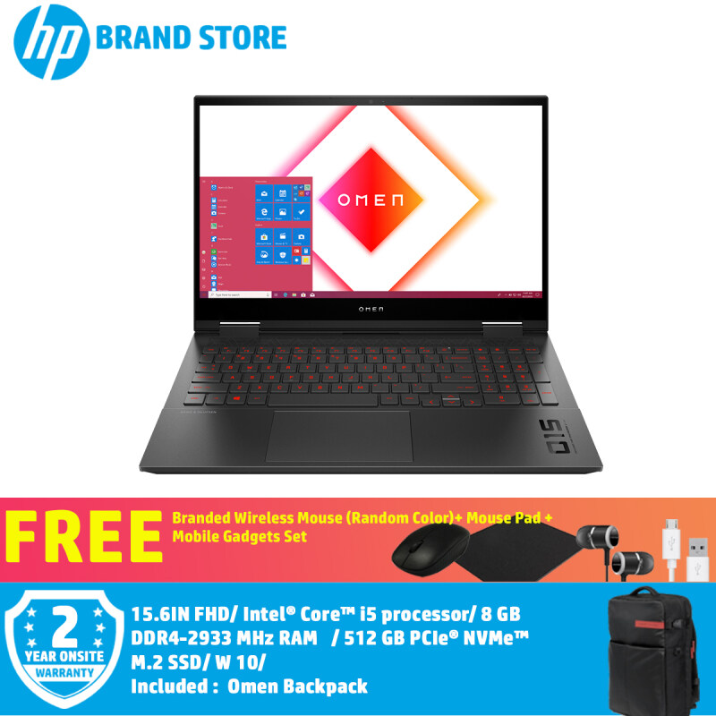 HP Omen 15-ek1016TX Notebook (3D3T0PA#UUF) - (15.6IN/ Intel I5-10300H Quad/8GB DDR4/512GB SSD/RTX3060 6GB/Win10) + Free Premium Gifts Malaysia