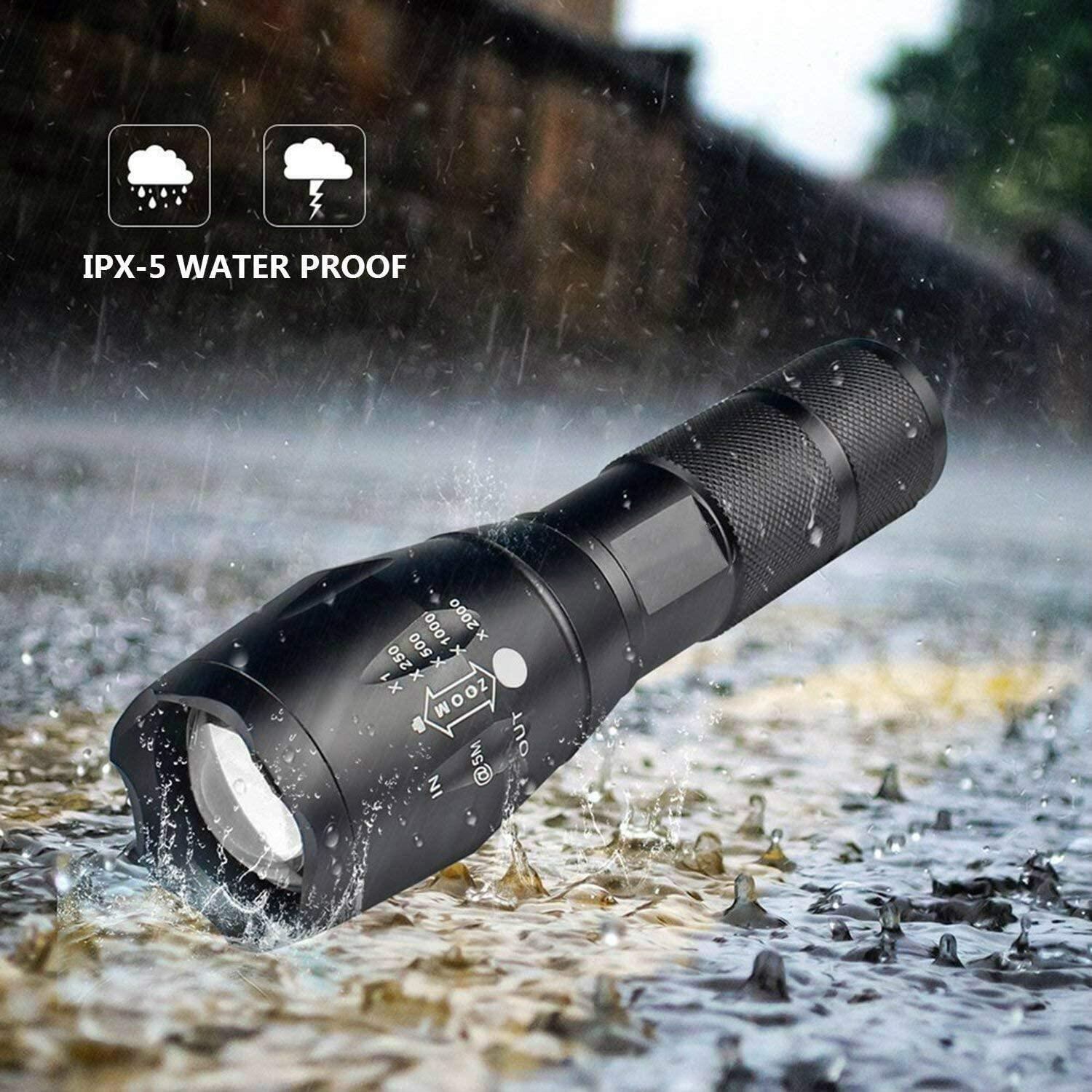 T6 đèn pin led có thể sạc lại với công suất lớn đèn pin đèn pin siêu sáng ánh sáng chiến thuật đèn flash không thấm nước đèn cảm ứng cầm tay nhẹ đèn pin led đèn pin mini đèn báo nguy có thể sạc lại đèn pin thu phóng được đèn câu cá