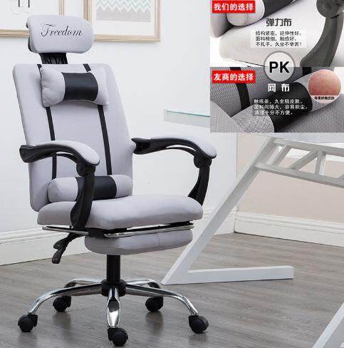 G Gaming Swivel Office Chair GREY with LEG REST + (120 x 60cm) Simple Office Table Game adjustable premium extreme reclining kerusi desk table furniture