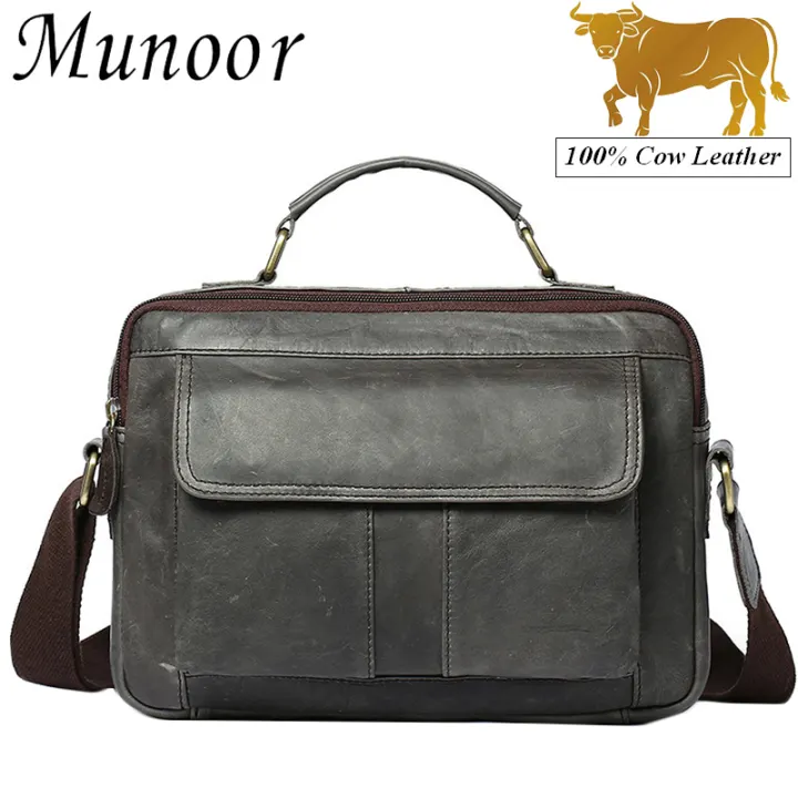 side leather bag for man