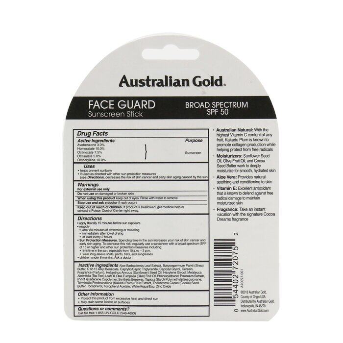 australian gold face stick