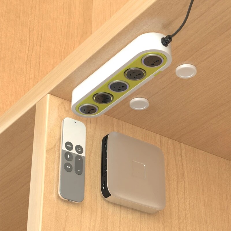 1/2Pcs Từ Hai Mặt Hút Tường Móc Tủ Lạnh Nam Châm Nhãn Dán Móc Áo Điều Khiển Từ Xa Tường Chủ Nhà Tổ Chức Móc