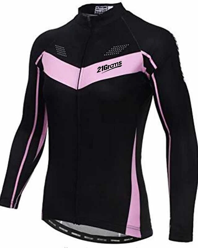 Bán chạy xe đạp leo núi áo đi xe đạp dài tay màu đen cho nữ áo Jersey đạp xe đường trường/Bộ xe đạp leo núi