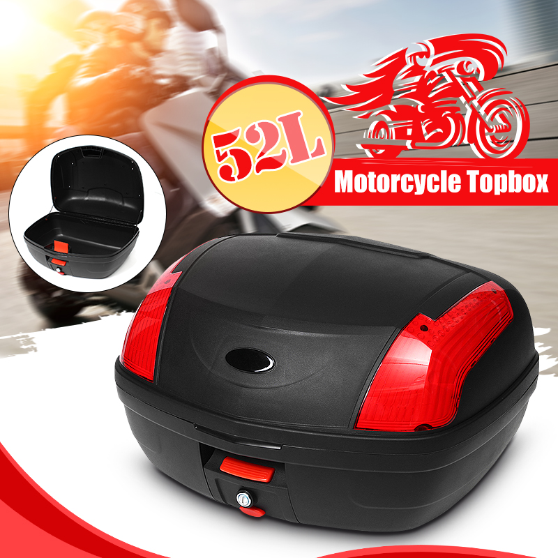 52L Motorbike Top Box Storage 