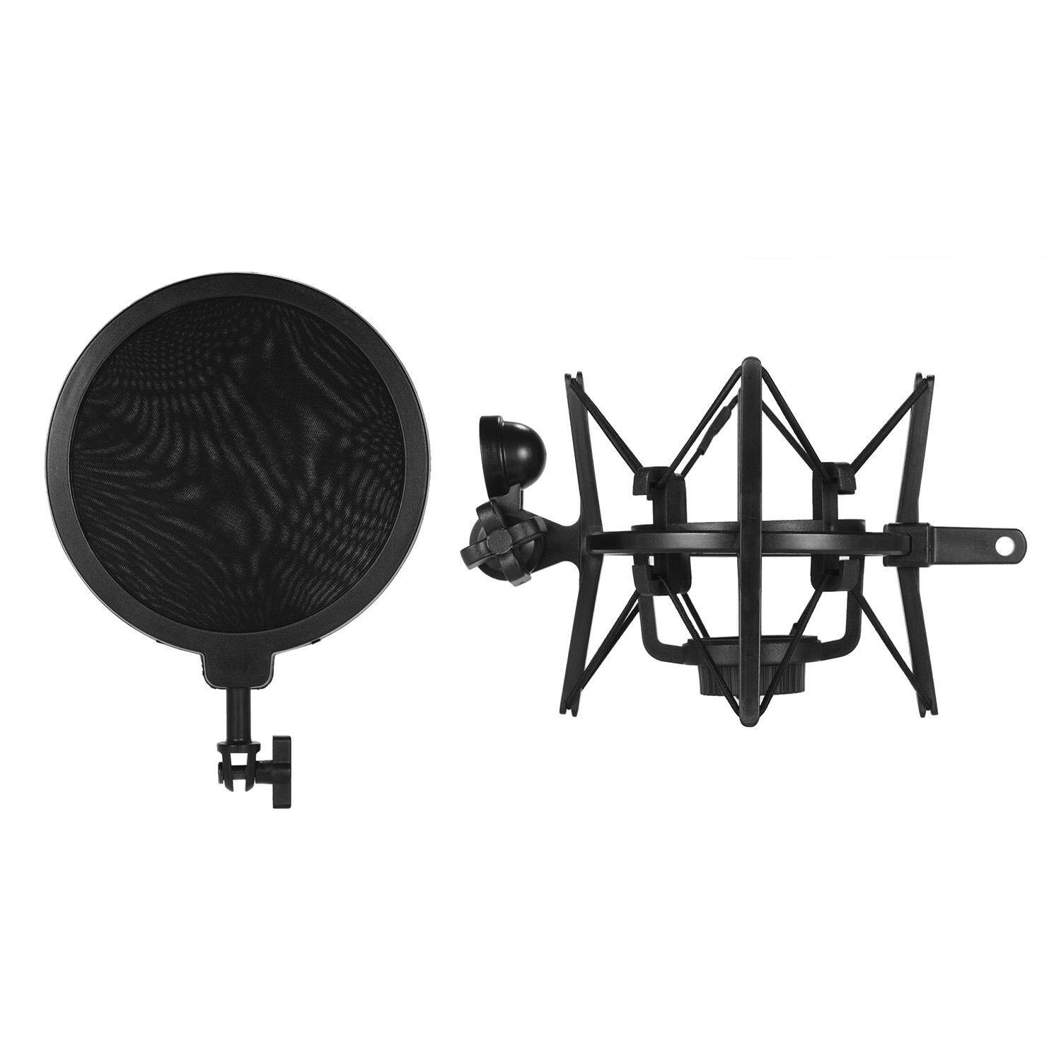 Giá Đỡ Micro Chống Sốc Điện Dung Bằng Nhựa Thông Dụng Chống Rung Với Bộ Lọc Pop Dành Cho Studio Phát Sóng Trực Tuyến Ghi Âm Nhạc