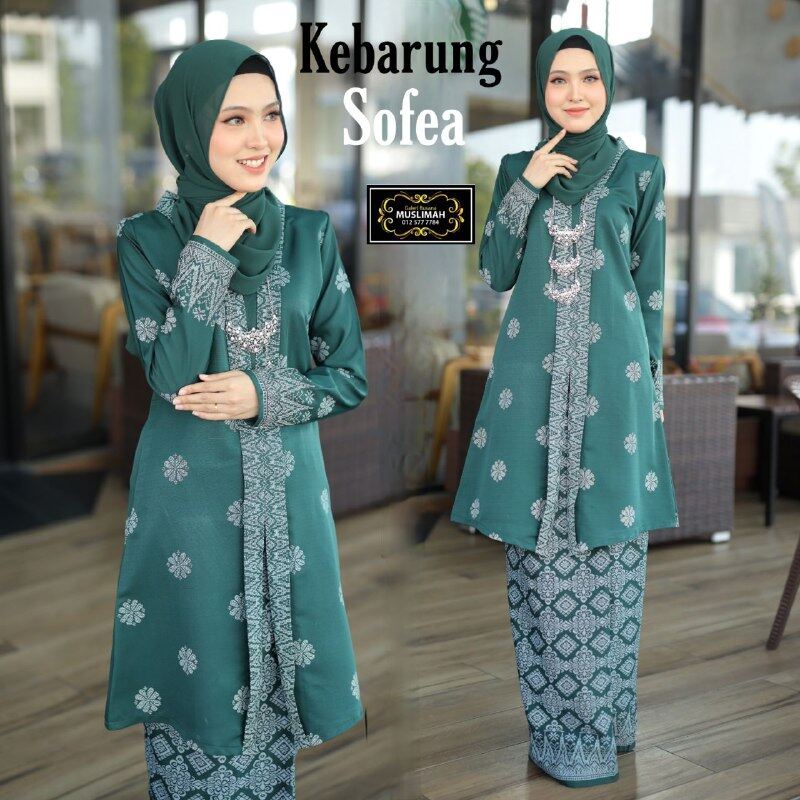 KEBARUNG SONGKET TABUR [ NAVY BLUE , EMERALD , TEAL GREEN ] | Lazada