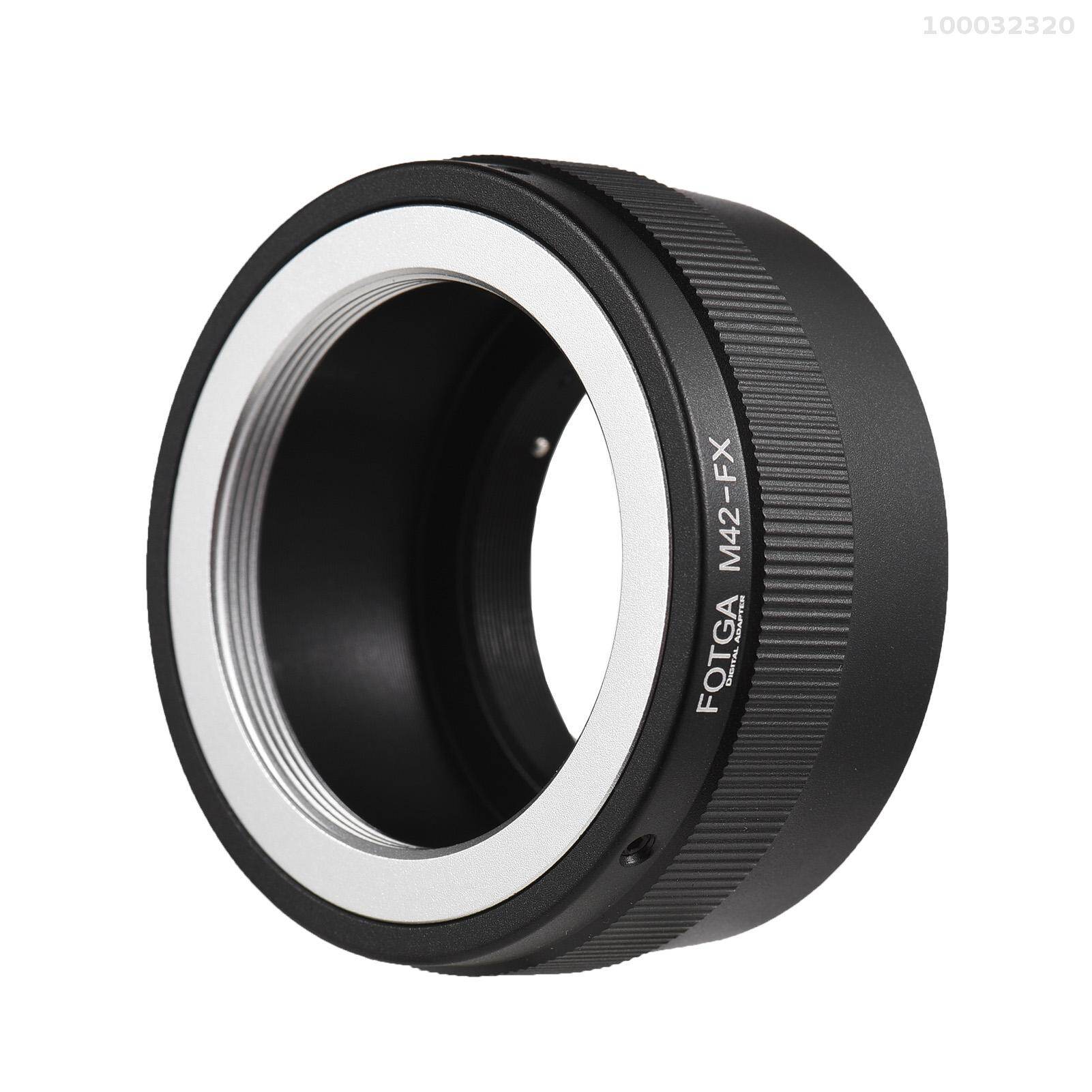 Fotga manual lens mount adapter ring aluminum alloy for pentax m42 mount lens to fuji x-a5/x-a7/x-a10/x-pro1/x-pro2/x-pro3/x-e1/x-e2/x-e3/x-m1/x-t1/x-t2/x-t3/x-t4/x-t10/x-t20/x-t30/x-t30ii/x-t100/x-h1 x-mount mirrorless camera
