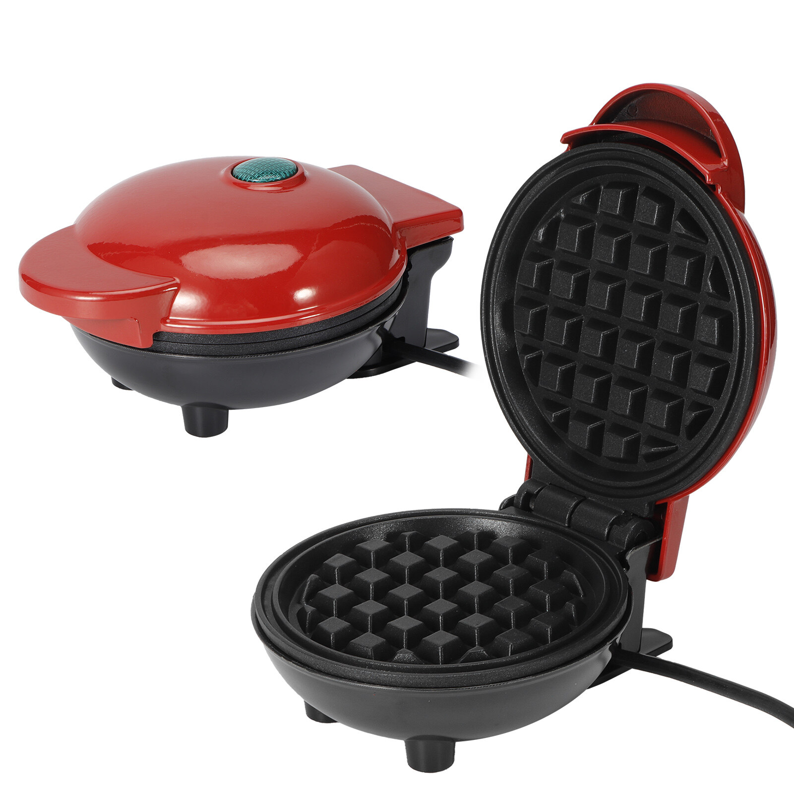 Mini Electric Waffles Maker Egg Cake Oven Breakfast Waffle Machine Kitchen Tool.