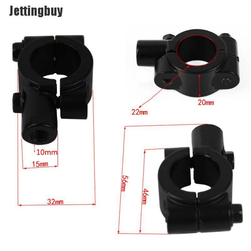 Jettingbuy Kẹp Chuyển Đổi Giá Đỡ Gắn Gương Chiếu Hậu Tay Lái Xe Máy Nóng