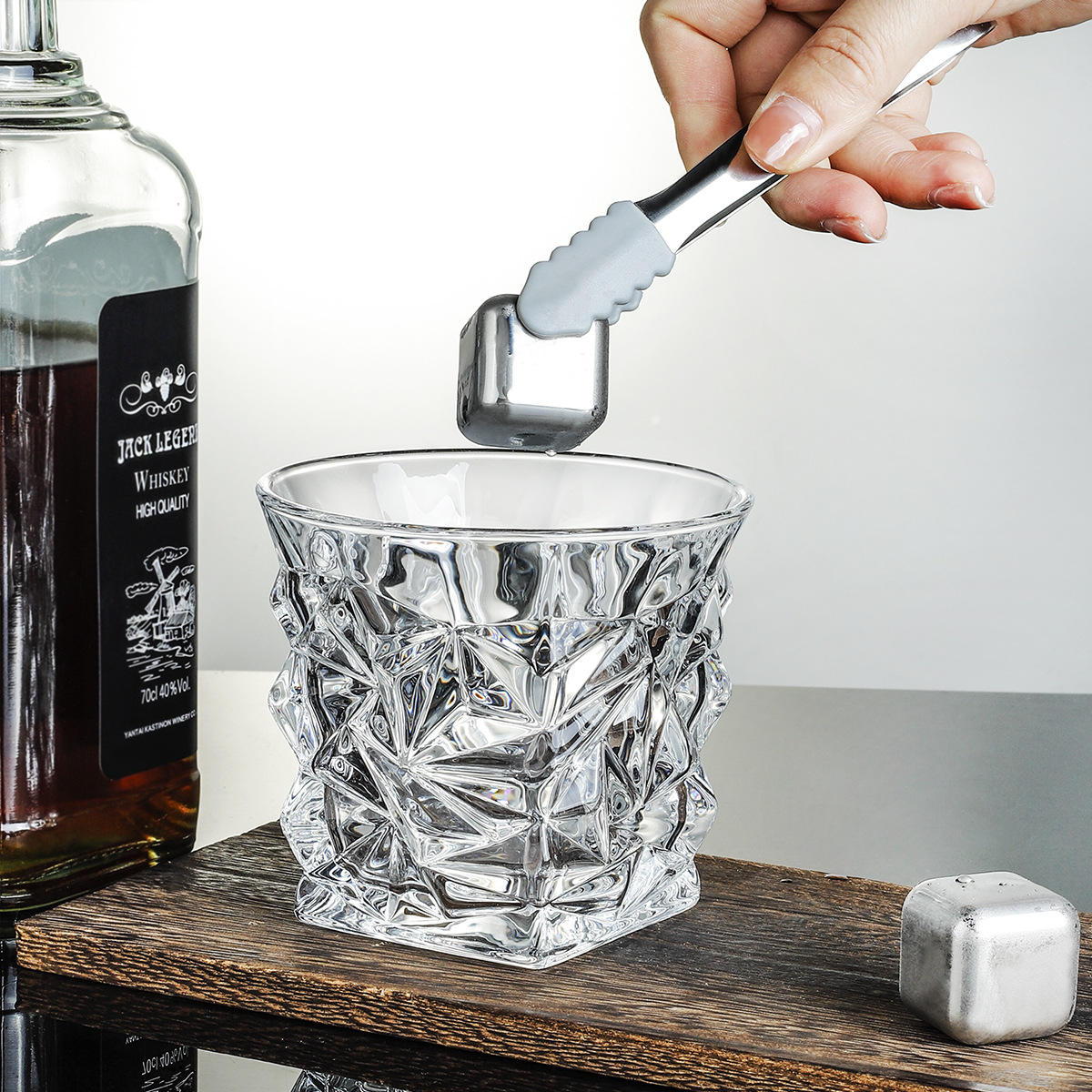 OMK European style wine glasses crystal set