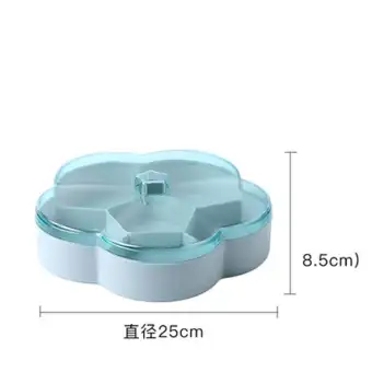 Candy Fruit Plate Snacks Food Container With Lid Decorative