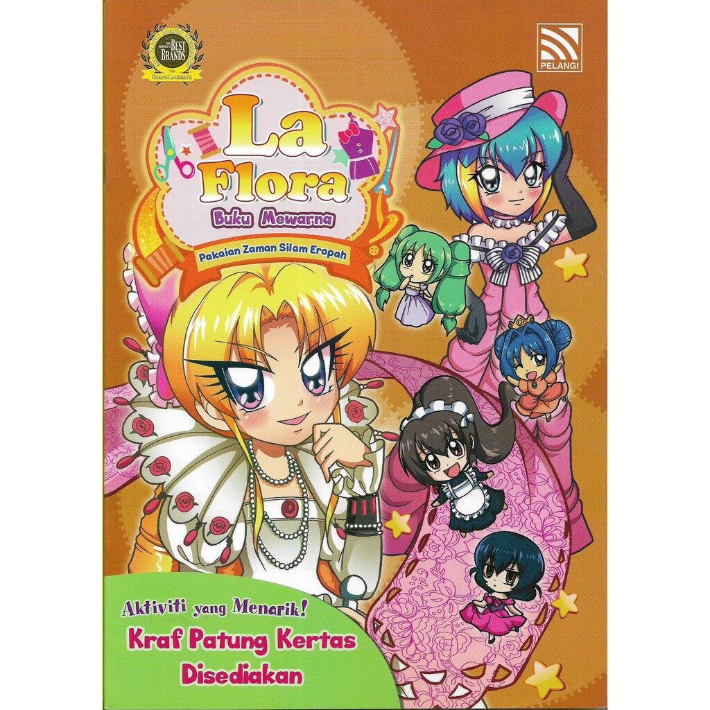 MARI MEWARNA COLORING BOOK AKAD. LA FLORA MARI MEWARNA PERALATAN MUZIK ...