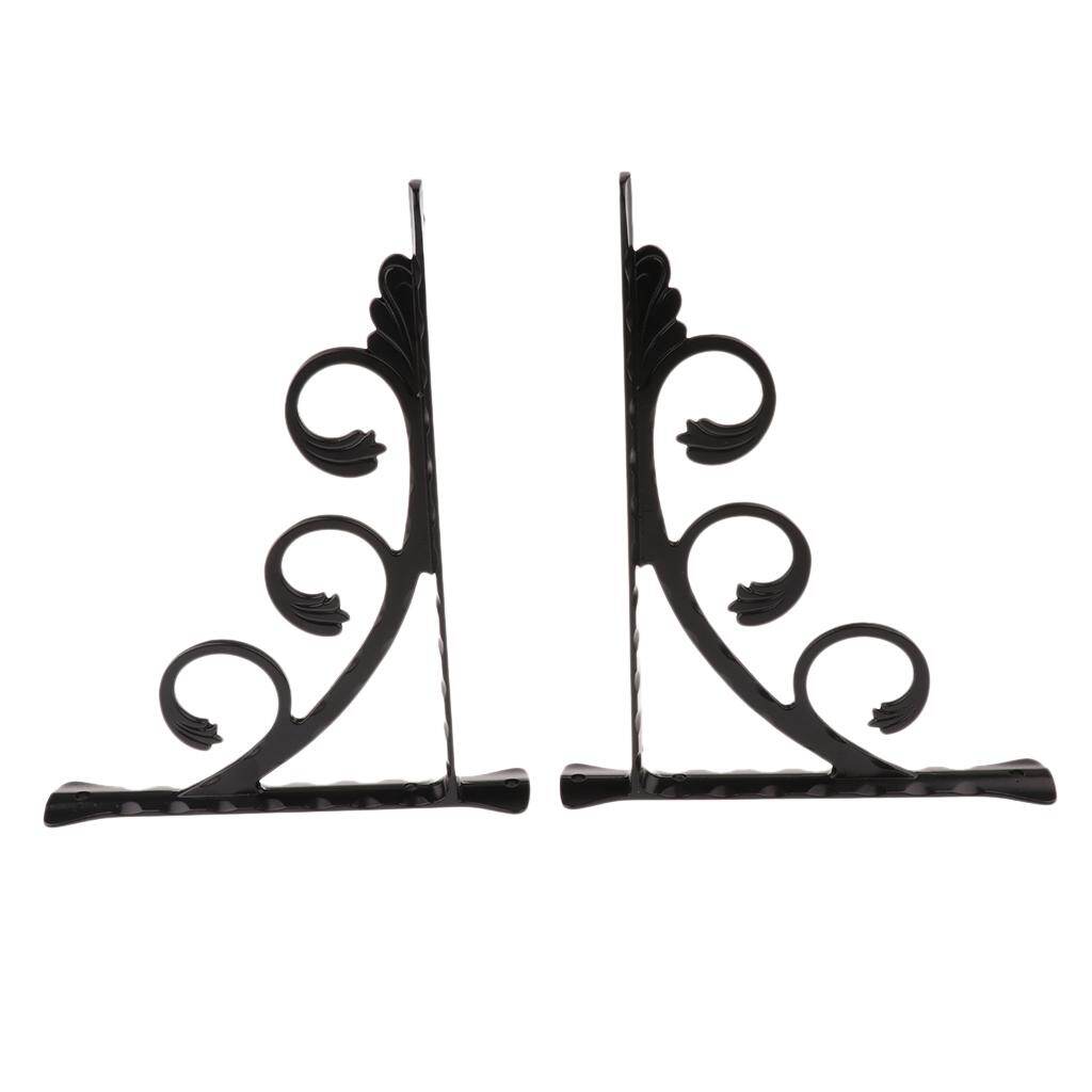 tishita 2pcs Heavy Duty Supporter Shelf Bracket Home Hotel Storage Display Bookshelf