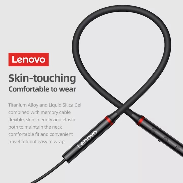 Lenovo HE05X Tai Nghe Bluetooth Chống Nước IPX5 Tai Nghe Không Dây Đeo Cổ Có Mic Cho Điện Thoại