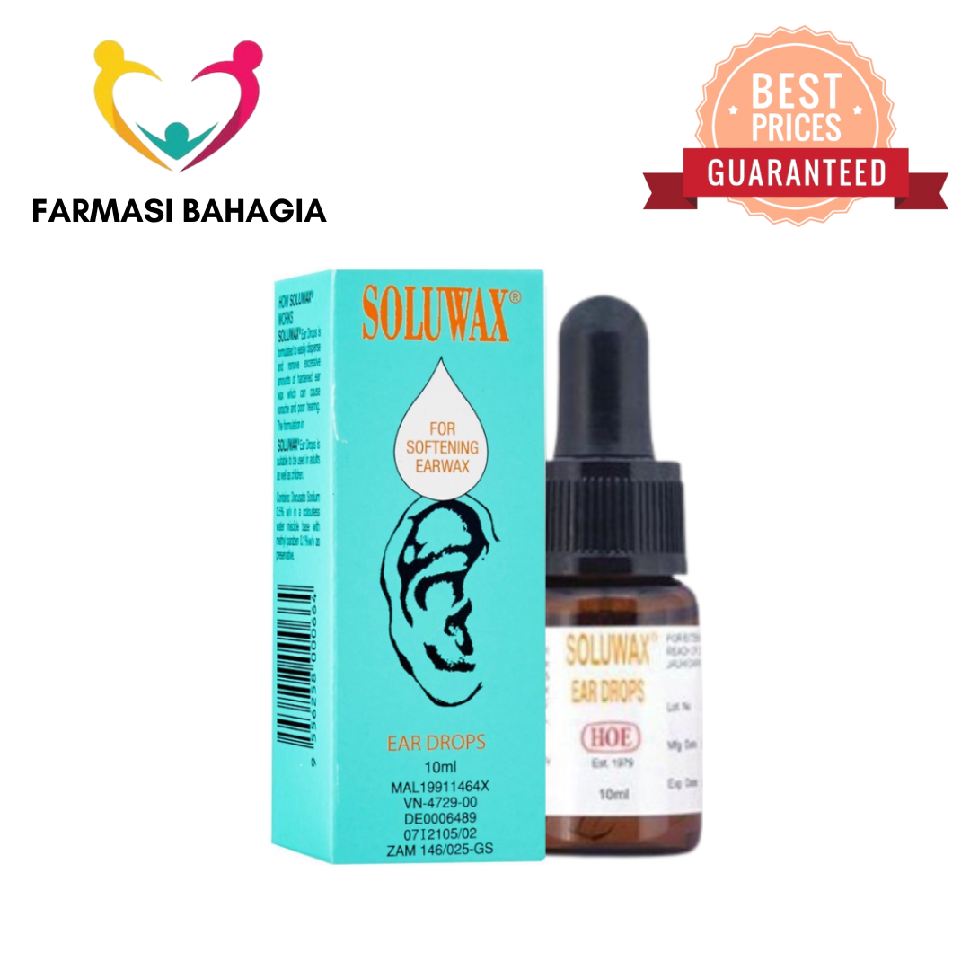 Soluwax Ear Drops 10ml (For Softening Ear Wax) Lazada