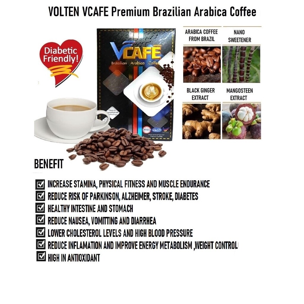 NEW VOLTEN VCAFE Premium Brazilian Arabica Coffee ( 20g x 20sachet