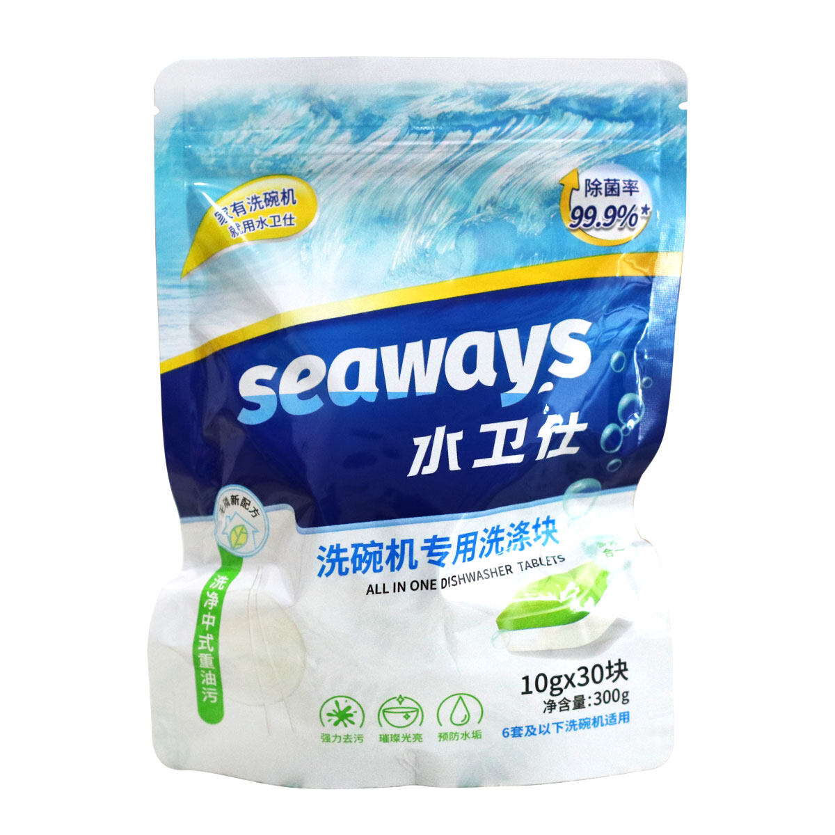 Seaways Phosphorusfree Dishwasher Cleaning Tablets (30 Pcs