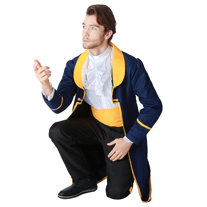 Prince Charming cosplay halloween Costume Uniform for Adult
