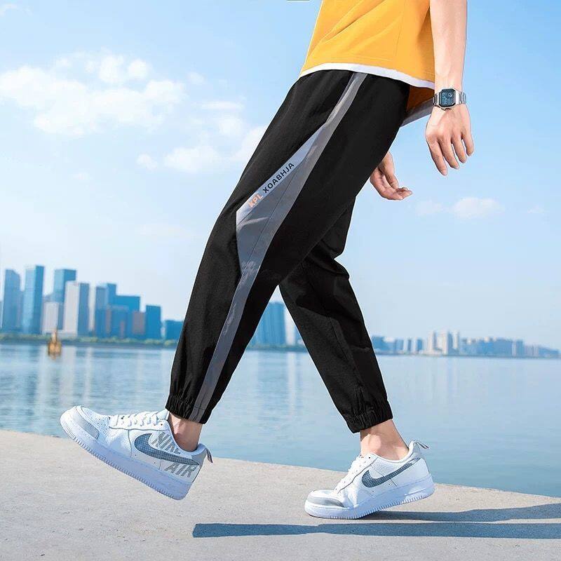 Men Casual Pants Sweat Pants Men Joggers Striped Pants Gyms Clothing Plus Size Fashion Bottoms Streetwear Men Joggers Student