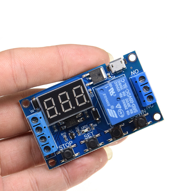 1PCS DC 6V-30V OFF/ON  timing switch period 1-channel 5V relay module Time delay relay module triggers 999 minutes Arduino relay board